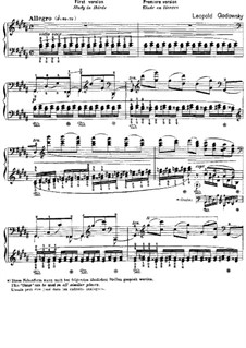 Studies after Etudes by Chopin, Op.25: Etude No.6 in G Sharp Minor (First Version) by Leopold Godowsky