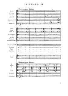 Richard III, B.106 T.74 Op.11: partitura completa by Bedřich Smetana