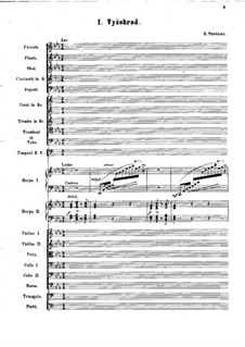 Vyšehrad, T.110: partitura completa by Bedřich Smetana