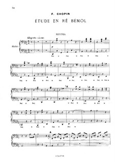 Trois nouvelles études, B.130 KK IIb/3: No.3, for piano four hands by Frédéric Chopin