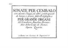 Six Sonatas for Harpsichord, Op.4: seis sonetos para cravo by Azzolino Bernardino Della Ciaja