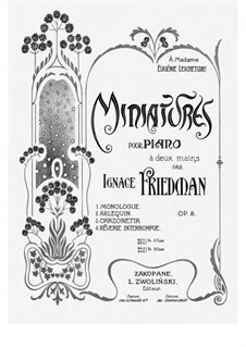 Miniatures, Op.8: Miniatures by Ignaz Friedman