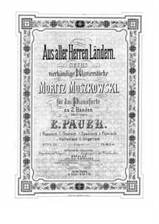 From Foreign Parts, Op.23: Para Piano by Moritz Moszkowski