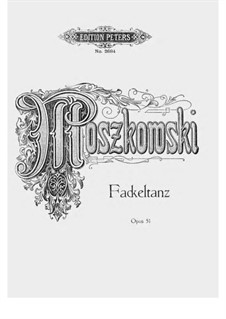 Dance with Flambeaus, Op.51: Para Piano by Moritz Moszkowski