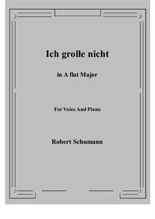 No.7 I Do Not Chide You: A flat Major by Robert Schumann
