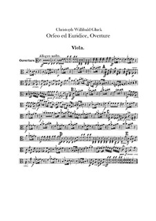 Overture: Parte de viola by Christoph Willibald Gluck