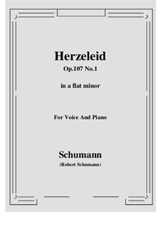 No.1 Herzeleid: A flat minor by Robert Schumann