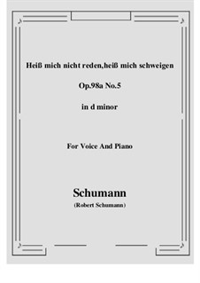 No.5 Heiß mich nicht reden: D minor by Robert Schumann