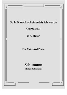 No.9 So laßt mich scheinen: A maior by Robert Schumann