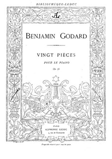 Twenty Pieces for Piano, Op.58: set completo by Benjamin Godard