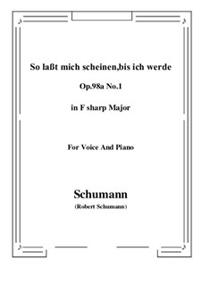 No.9 So laßt mich scheinen: F sharp Major by Robert Schumann
