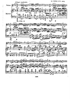 Concerto for Violin and Orchestra No.4 in G Major, Hob.VIIa/4: versão para violino e piano by Joseph Haydn