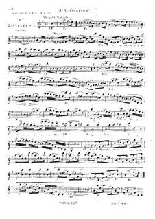 String Quintet No.6 in E Minor, Op.19: violino parte I by Georges Onslow
