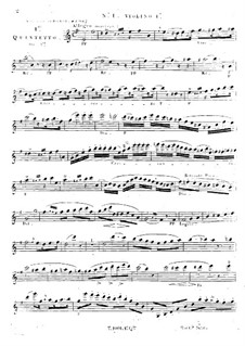 Three String Quintets No.1-3, Op.1: Quintet No.1 – violin I part by Georges Onslow