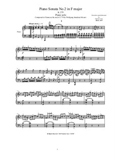Sonata for Piano No.2 in F Major, K.280: para um único musico (Editado por H. Bulow) by Wolfgang Amadeus Mozart