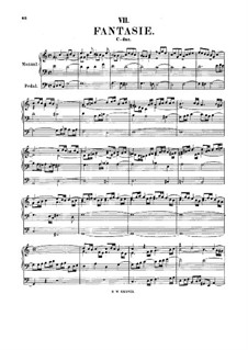 Fantasia in C Major, BWV 570: para orgãos by Johann Sebastian Bach