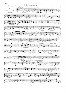 String Quintet No.8 in D Minor, Op.24: violino parte II by Georges Onslow