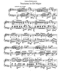 Nocturne in G flat Major: Nocturne in G flat Major by Anton Rubinstein