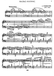 Waltz-Caprice in E Flat Major: Para Piano by Anton Rubinstein