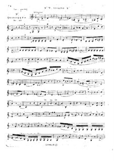 String Quintet No.9 in C Major, Op.25: violino parte II by Georges Onslow