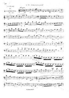 String Quintet No.9 in C Major, Op.25: violoncelo parte I by Georges Onslow