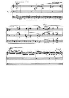 Fantasia and Fugue on Theme BACH, S.529: para orgãos by Franz Liszt