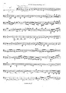 String Quintet No.11 in B Flat Major, Op.33: violoncelo parte II by Georges Onslow