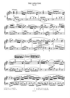 Three Sonatinas, Op.38: Sonatina No.1 by Muzio Clementi