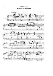 Fleurs d'Automne. Suite: Para Piano by Vladimir Ivanovich Rebikov