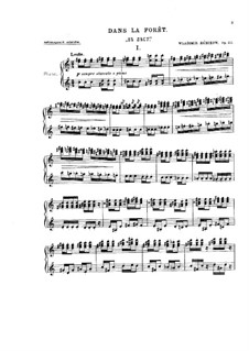Dans la forêt, Op.43: Para Piano by Vladimir Ivanovich Rebikov