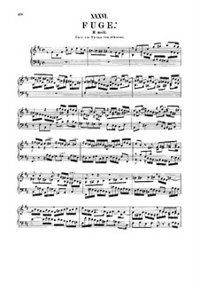 Fugue in B Minor, BWV 951: Para Piano by Johann Sebastian Bach