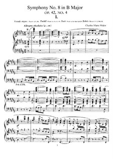 Symphony for Organ No.8, Op.42: para um único musico (Editado por H. Bulow) by Charles-Marie Widor