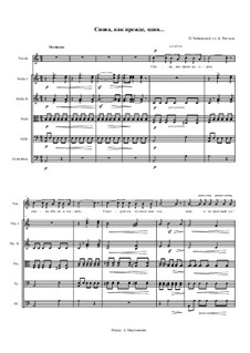 Six Romances, TH 109 Op.73: No.6 Ah! Once Again All Alone by Pyotr Tchaikovsky