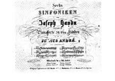 Symphony No.104 in D Major 'London', Hob.I/104: versão para piano de quatro mãos by Joseph Haydn