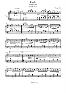 Etude No.3: Para Piano by Johann Friedrich Burgmüller