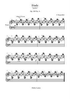 Etude No.8: Para Piano by Johann Friedrich Burgmüller