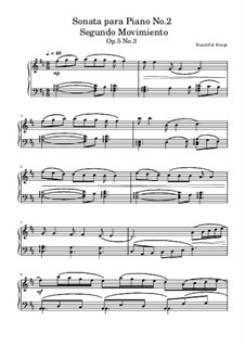 Sonata para Piano No.2, Op.5 No.3: Segundo Movimiento by Beautiful things Martínez