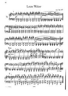 Last Waltzes (Dernières valses), D.146 Op.127: Para Piano by Franz Schubert