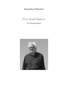 5 Greek dances, Op.22a: para violino by Gerasimos Pylarinos