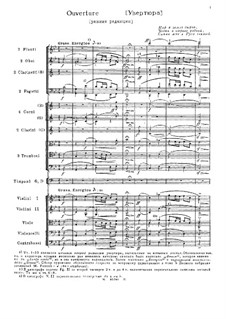 Overture: Early version by Mikhail Glinka