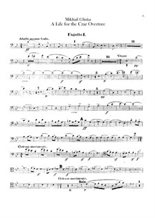 Overture: parte fagotes by Mikhail Glinka