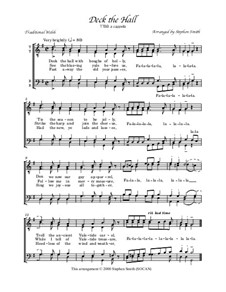 Vocal version: TTBB a cappella by folklore