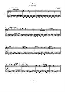 The Little Pianist, Op.823: Etude No.26 by Carl Czerny
