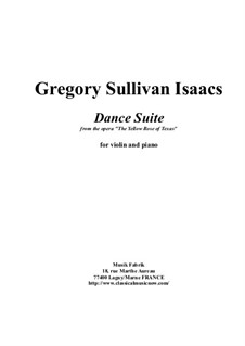 Dance Suite for Violin and piano: Dance Suite for Violin and piano by Gregory Sullivan Isaacs