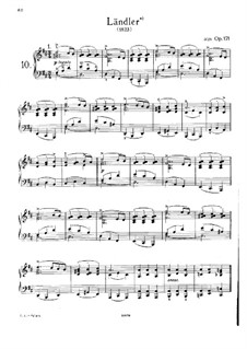 Twelve Ländler, D.790 Op.171: Ländler No.1, 3-8, 11 by Franz Schubert