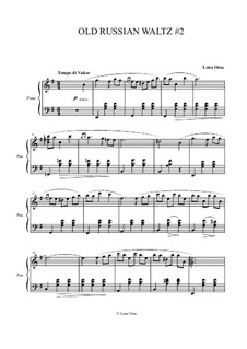 Old Russian Waltz No.2: Para Piano by Lena Orsa