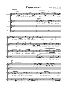 Fugapeppapig: partituras de vocais by Floriano D'Auria