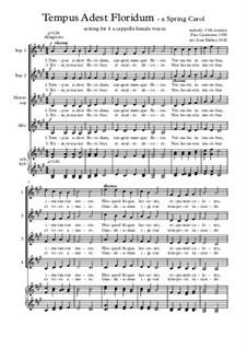 Tempus Adest Floridum SSAA: Tempus Adest Floridum SSAA by folklore