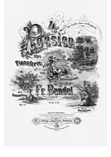 4 Poësien, Op.15: No.2 Schlummerlied by Franz Bendel