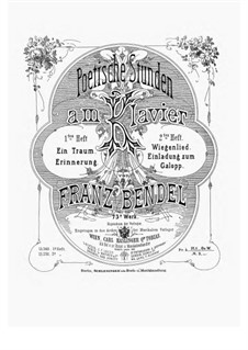 Poetische Stunden, Op.73: Heft I by Franz Bendel